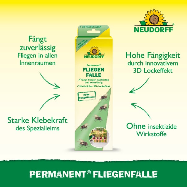 Neudorff Permanent FliegenFalle, 4 Stück Beschreibung