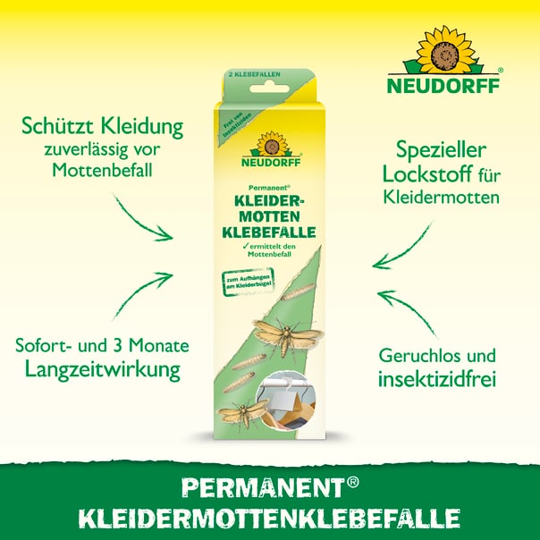 Neudorff Permanent KleidermottenKlebefalle, Beschreibung