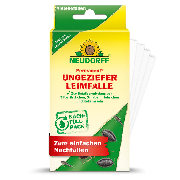 Neudorff Permanent UngezieferLeimFalle Nachfüllpack, 4 Stück