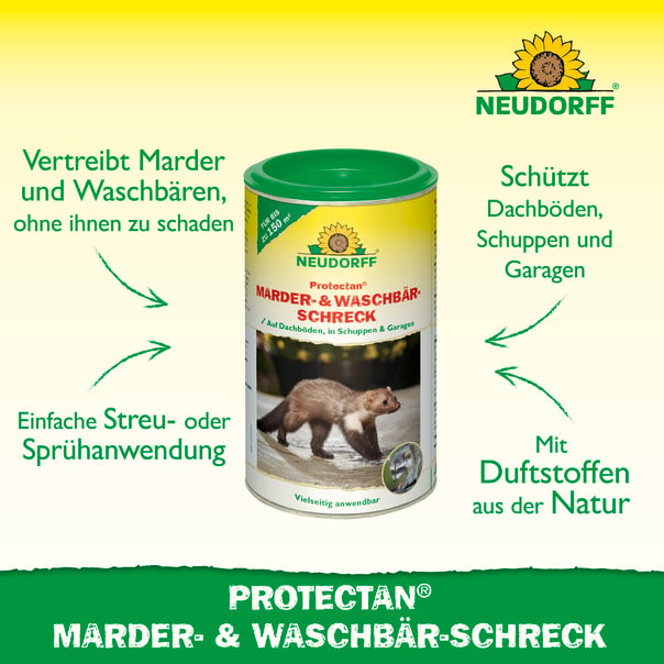 Neudorff Protectan Marder-& Waschbär-Schreck, 300g Beschreibung