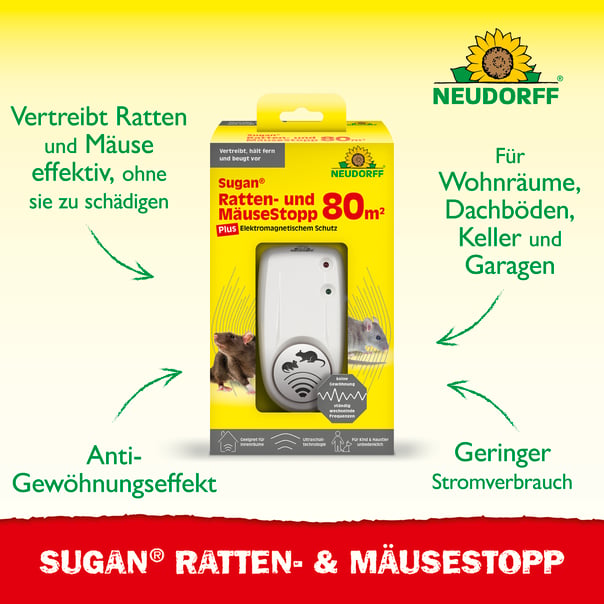 Neudorff Sugan Ratten-&MäuseStopp 30 m² Beschreibung