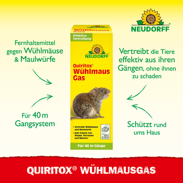 Neudorff WühlmausGas, 2 Rauch-Kartuschen Beschreibung