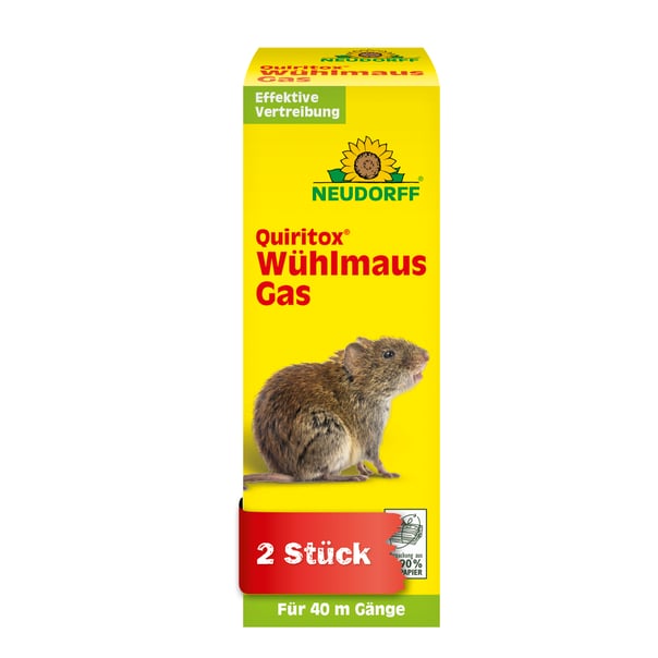 Neudorff WühlmausGas, 2 Rauch-Kartuschen