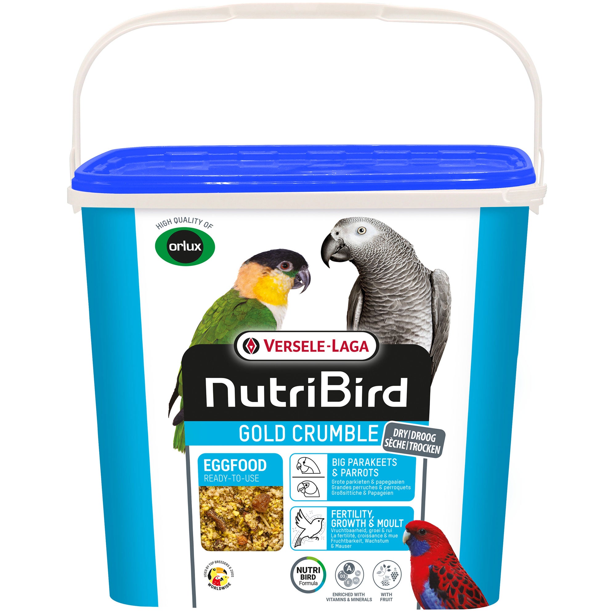 NutriBird Eifutter Trocken Großsittiche & Papageien / 4 kg