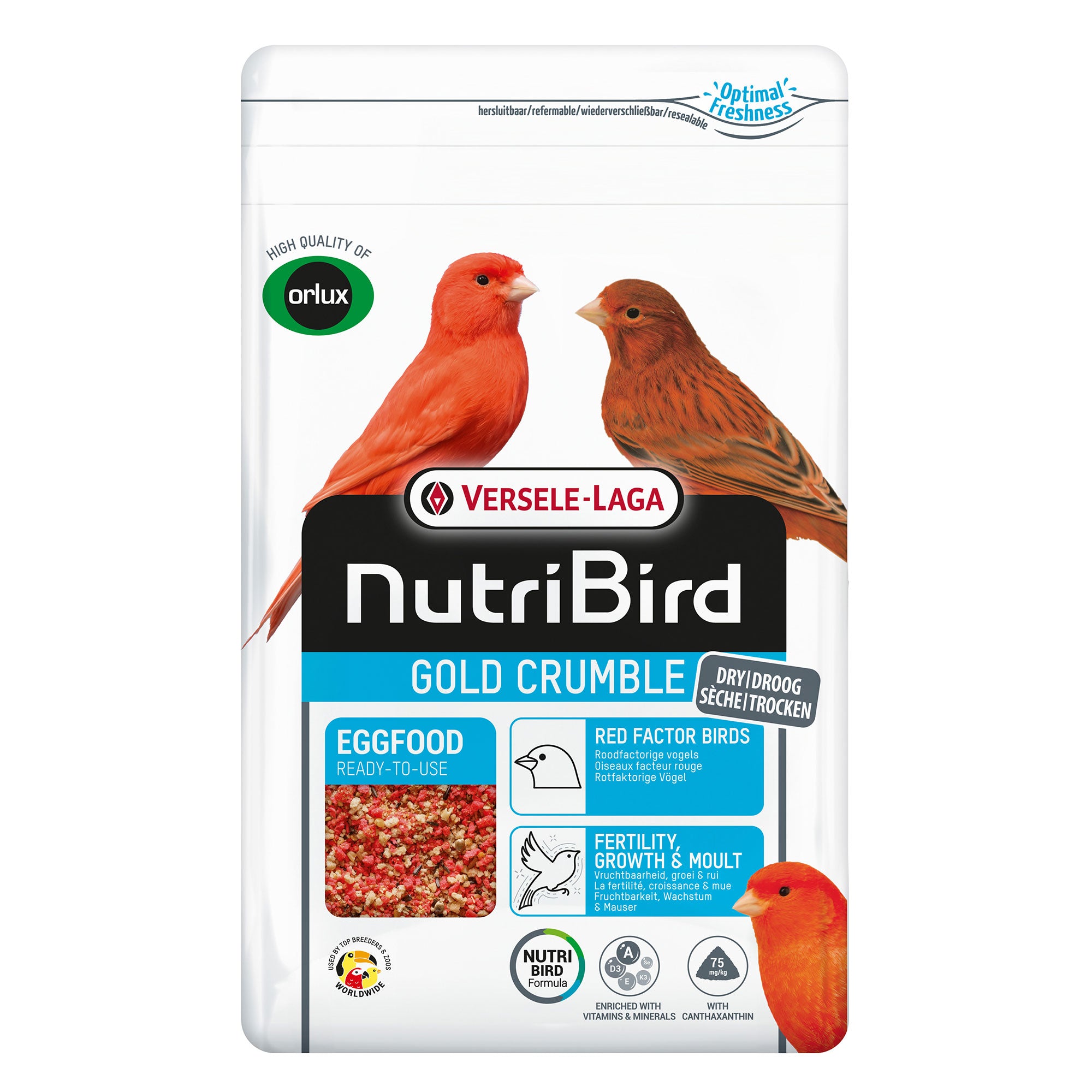 NutriBird Eifutter Trocken Rot, 1kg