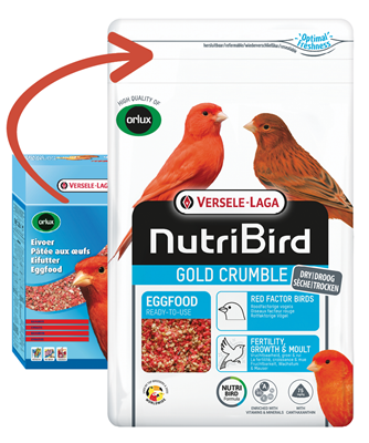 NutriBird Eifutter Trocken Rot, 1kg