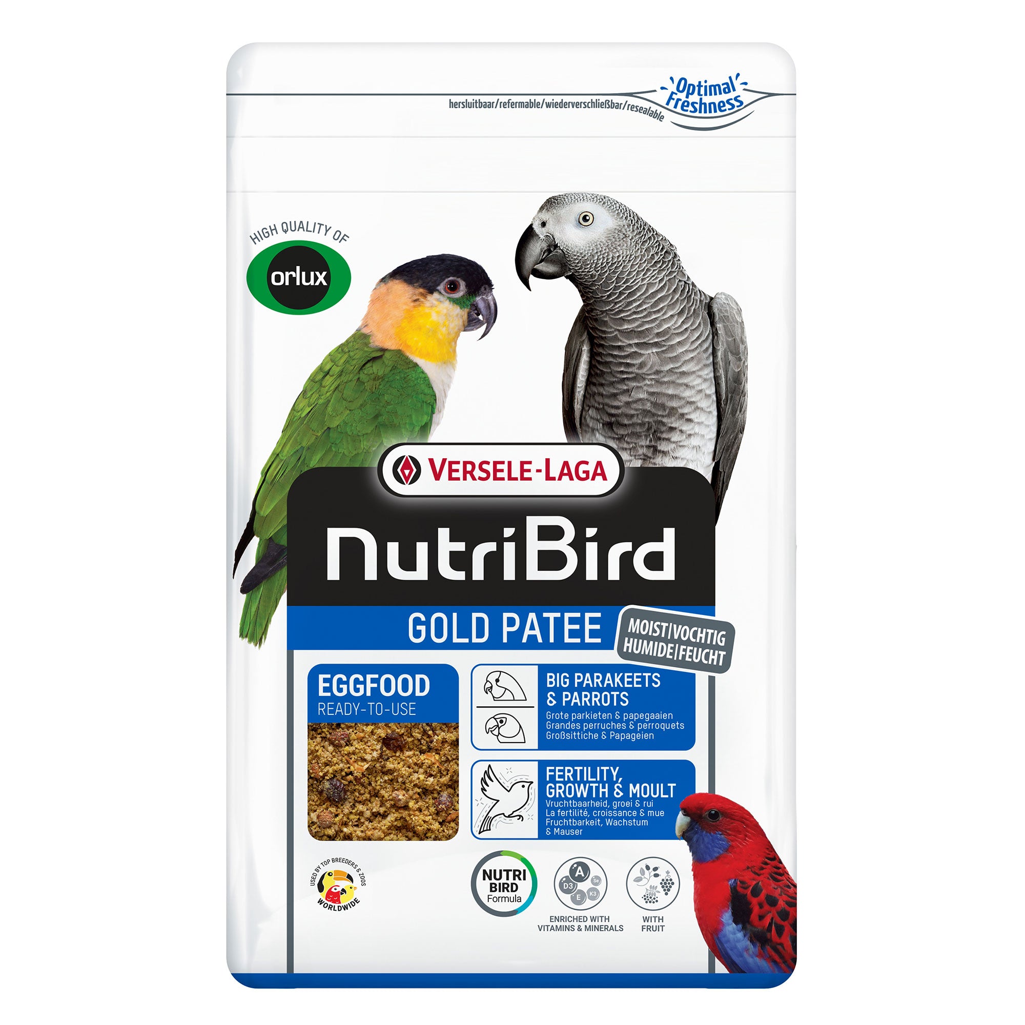 NutriBird Gold Patee Großsittiche & Papageien, 10kg