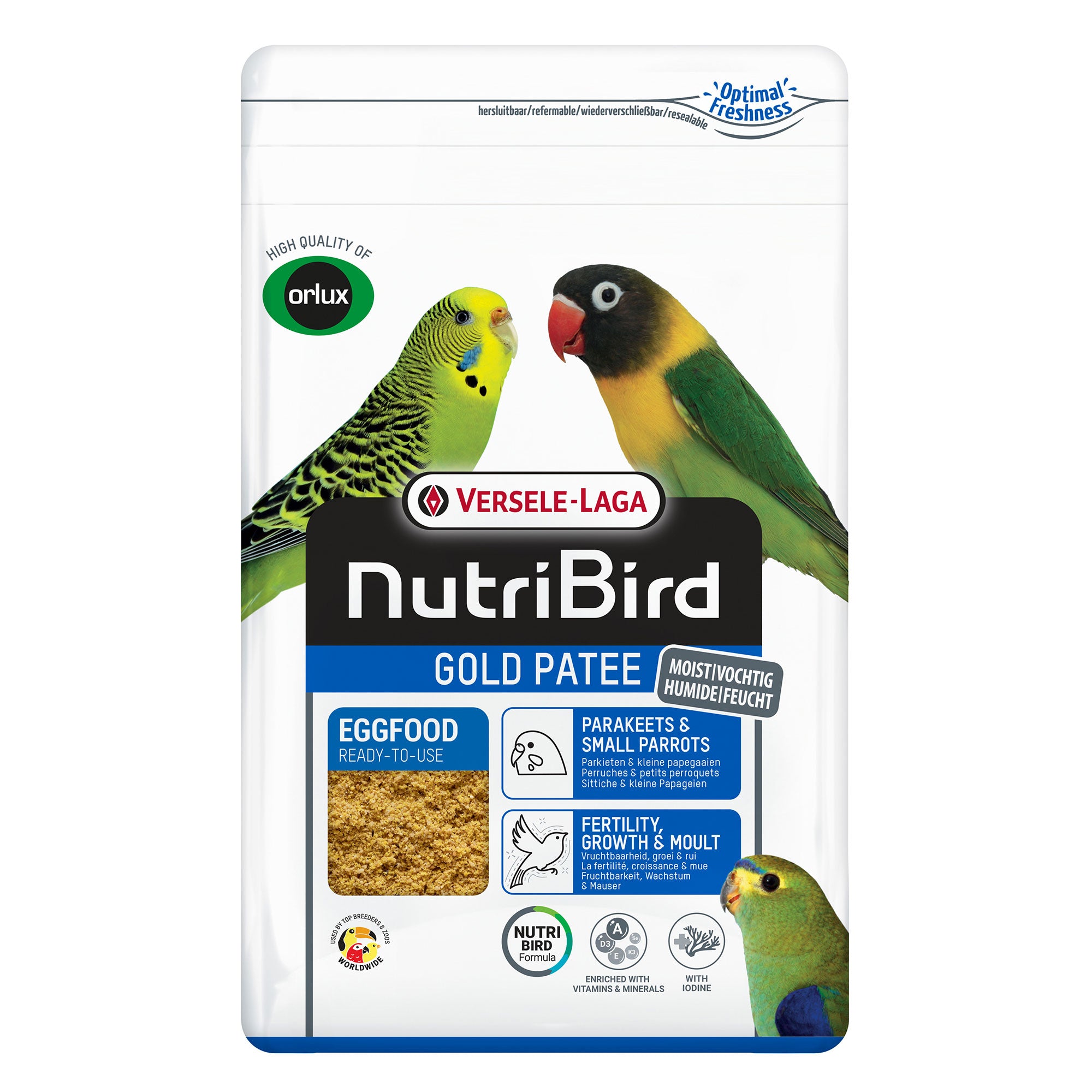 NutriBird Gold Patee Kleinsittiche, 10kg